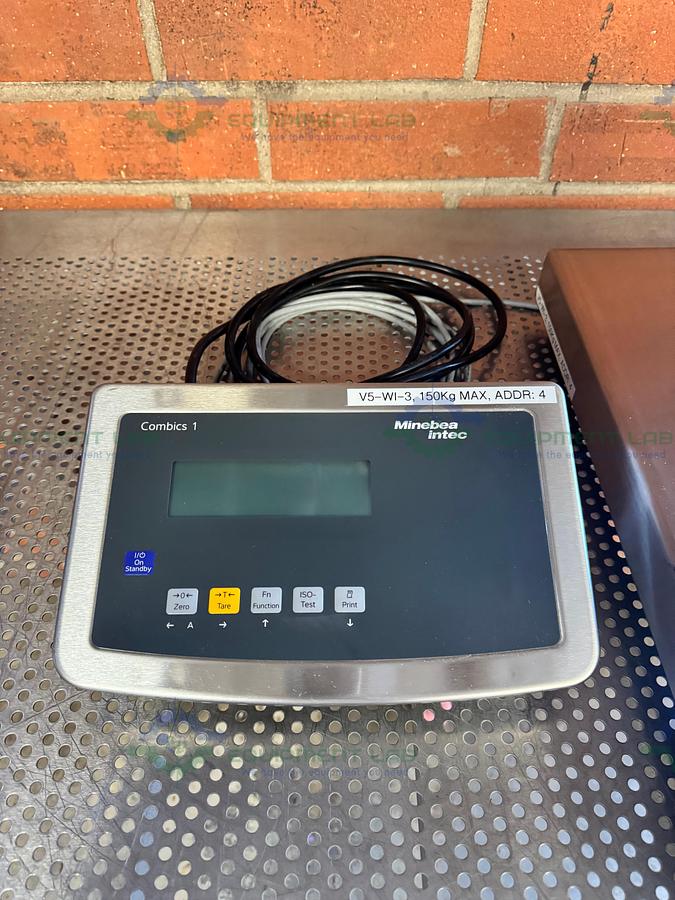 Used Sartorius Minebea Intec Stainless Steel Scale 24" x 24" w/ CAIS1-U, 300 LBS