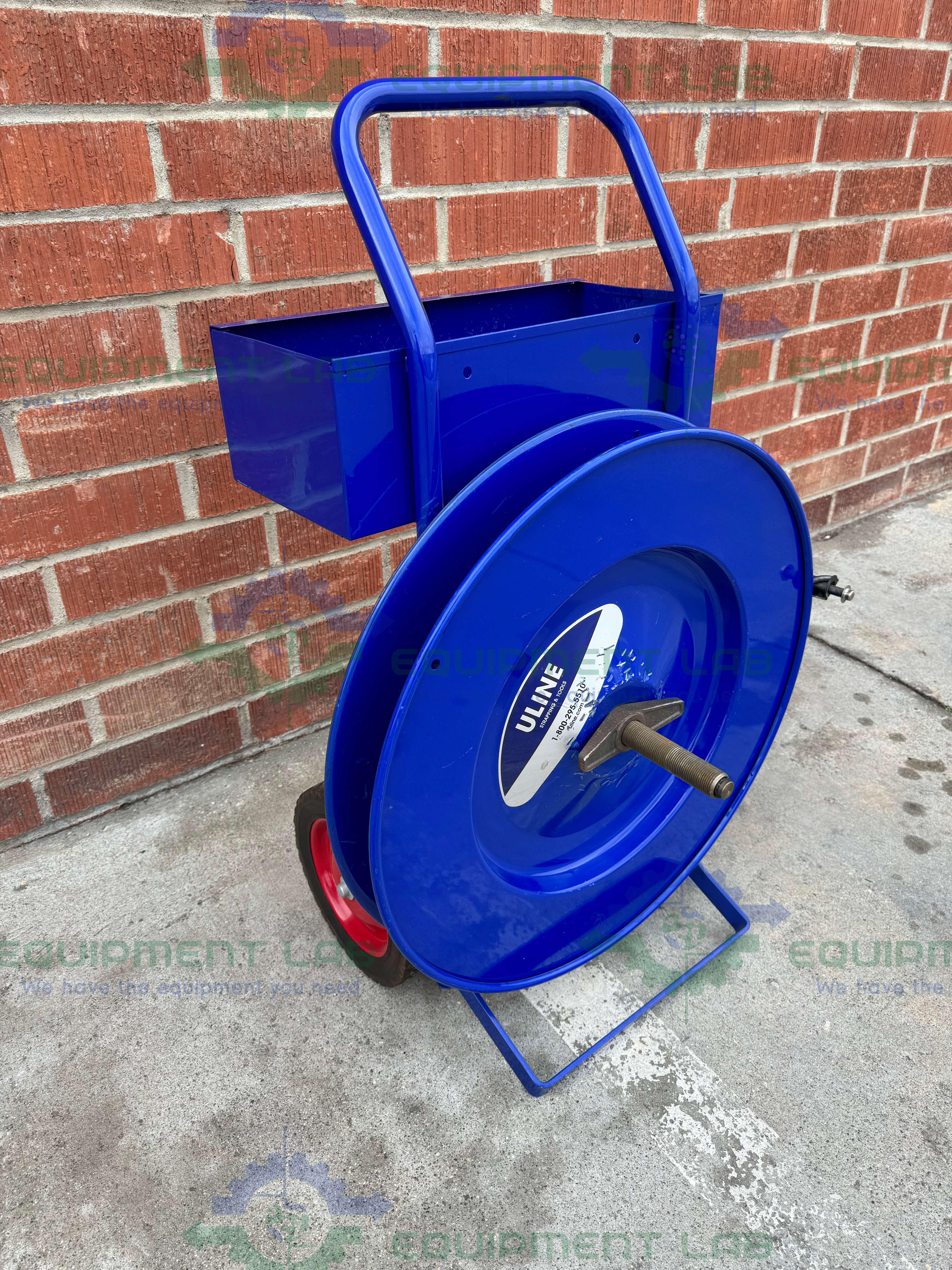 Used Uline  H-39 Industrial Strapping Cart Fits Core Sizes 16 x 3" and 16 x 6"