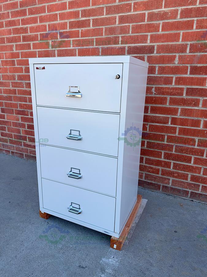Used FireKing Fire-Resistant File Cabinet 52" x 31" x 22" w/ 4 Drawer MFG 2019