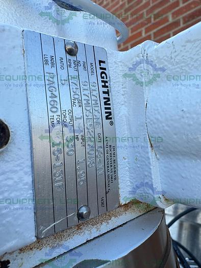 Used Precision Stainless 500 Liter Stainless Steel Jacketed Reactor w/ 0.5 HP Mixer