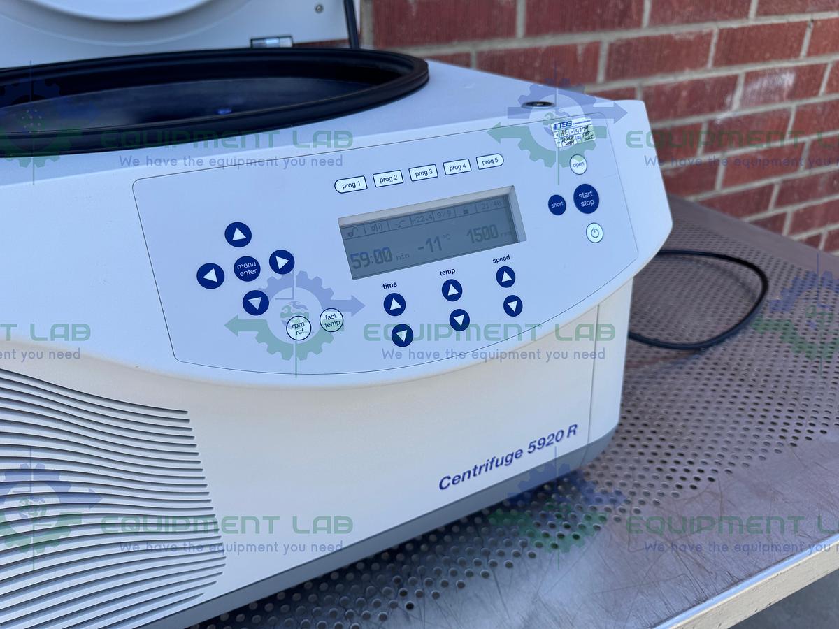Used Eppendorf 5920 R Refrigerated Centrifuge w/ S-4X Universal Rotor 4500 RPM