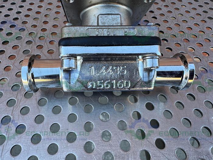 Used Gemu CO26690 Stainless Steel Diaphragm Valve w/ 3/4" Sanitary Fitting