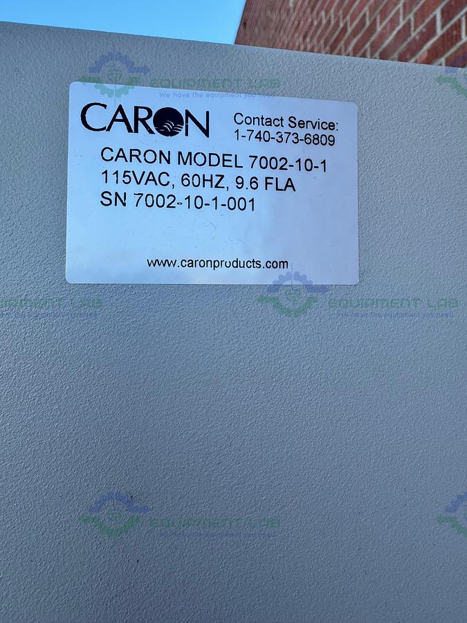 Used Caron 7002-10-1 Double Stack Heated Incubator, 10 cu. ft, 70ºC, 115 VAC