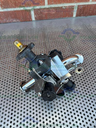 Used 4 ITT Pure Flo Stainless Steel Diaphragm Valve w/ 1/2" - 1" Sanitary Fittings