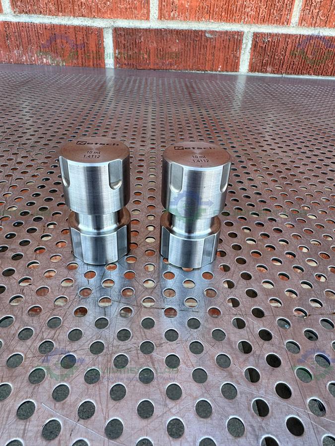 Used Retsch 1.4112 Stainless Steel 10ml  Mixer Grinding Jar w/ Beads