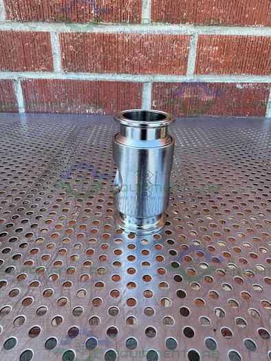 Used BBS System 223169 Stainless Steel In Line Sight Glass w/ 1 1/2" Sanitary Fitting