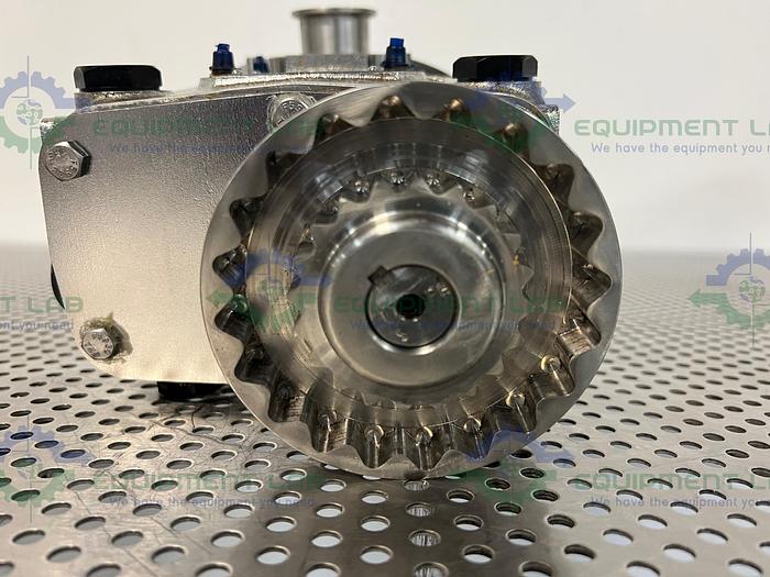 Used Waukesha Cherry Burrell  0187UL Rotary Lobe Pump w/ Stainless 1.5 HP Motor