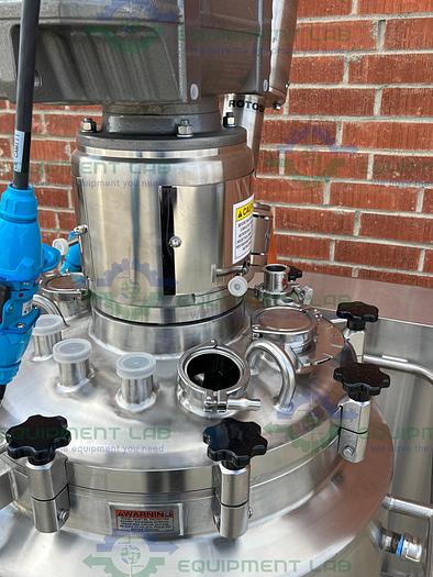 Used Paul Mueller  47-59 Liter Stainless Steel Jacketed Mixing Tank w/Scrape Agitation