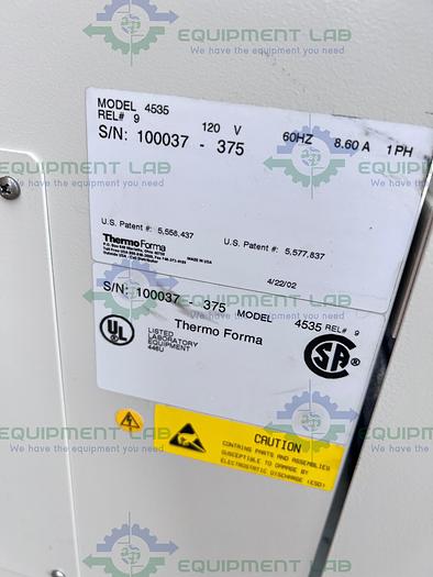 Used Thermo Forma  4535 Orbital Incubator Shaker 50C, 525 RPM, 1" Orbit w/ HEPA Filter