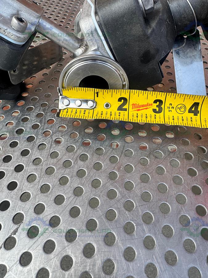 Used 2- ITT Pure Flo RA0.5MAX Diaphragm Valve w/ 1" to 1/2" Sanitary Fitting