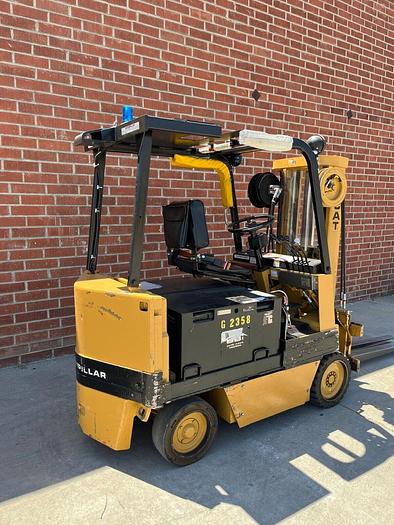 Used Caterpillar 5000# Electric Sit Down Forklift M50BLP / 495R Cushion Tires 120"