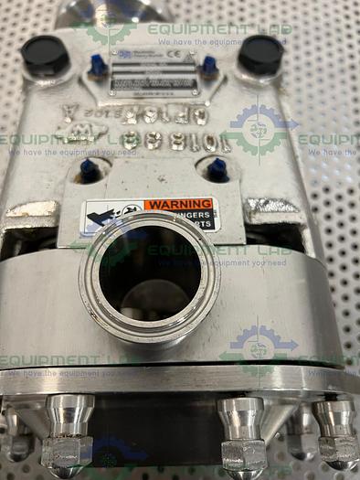 Used Waukesha Cherry Burrell  0187UL Rotary Lobe Pump w/ Stainless 1.5 HP Motor