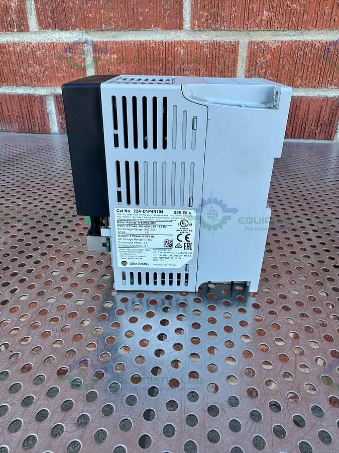 Used Allen Bradley Powerflex 4 22A-D1P4N104  Series A AC Drive 0.5 HP