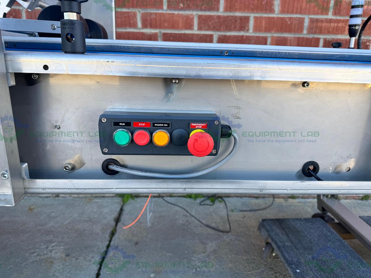 Used Redemac Stainless Steel Dual Conveyor Packaging Machine w/ Optel PharmaProof