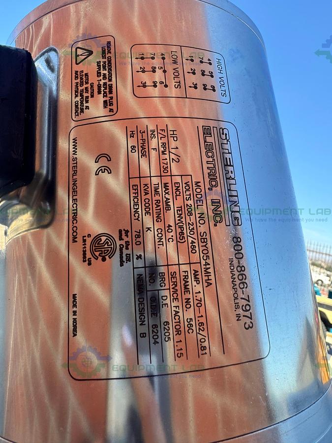 Used Sharpe Mixers SSG-050VF Portable Mixer w/ VFD, 1/2 HP Motor, Two Impellers