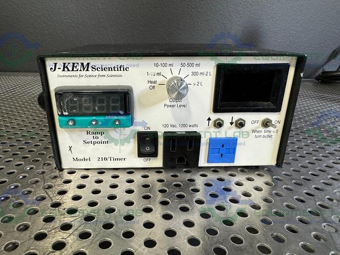 Used J-Kem Scientific 210 Timer Temperature Controller 120 VAC, 1200 Watts