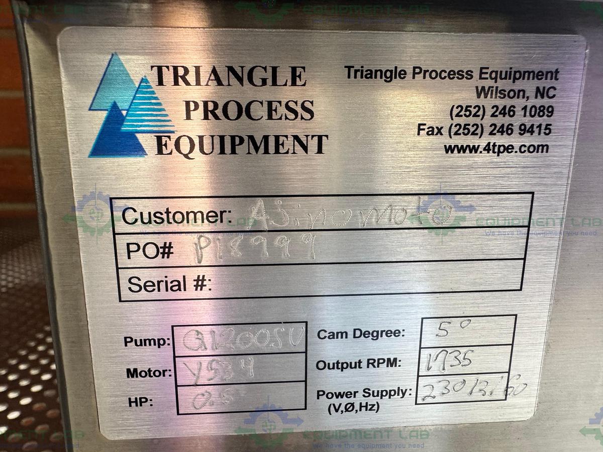 Used Triangle Process Quattroflow Q1200SU Quaternary Diaphragm Pump w/ 1/2 HP Motor