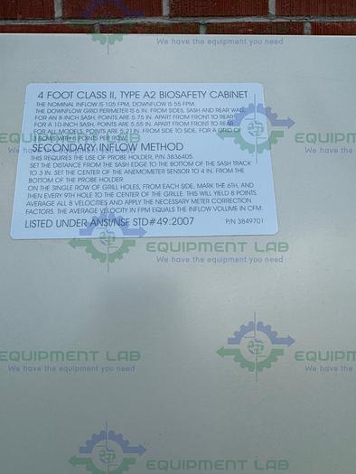 Used Labconco  3440009 Purifier Logic Series Biosafety Cabinet 4 Ft Class II Type A2