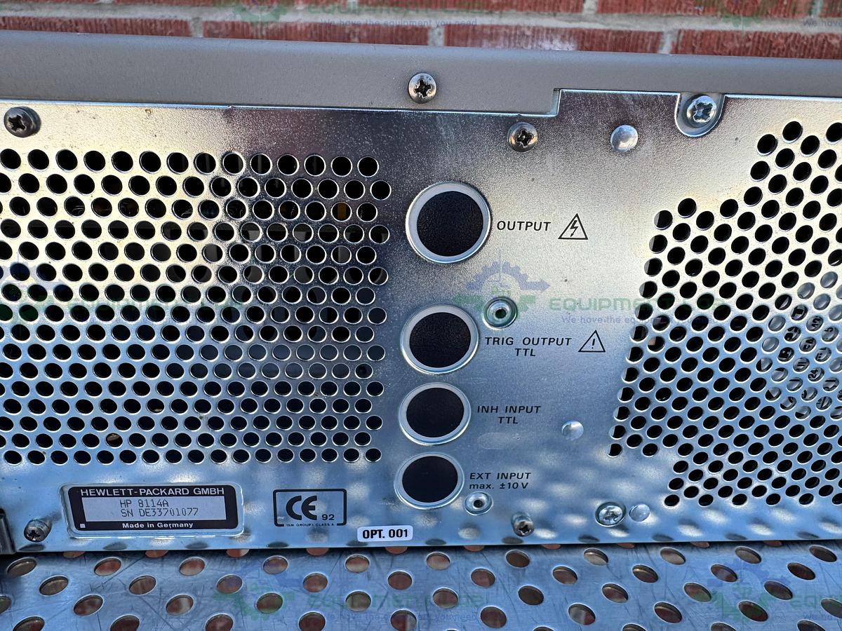 Used HP Hewlett Packard 8114A High Power Pulse Generator 100V / 2A