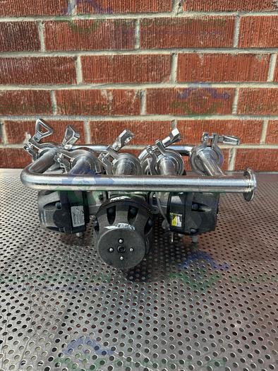 Used 5 ITT Pure Flo Advantage Stainless Steel Diaphragm Valve w/ 1" Sanitary Fitting