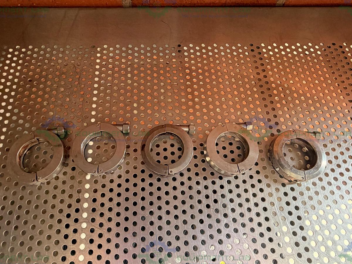Used Lot of 5 - AN Corp Stainless Steel KF 40 Vacuum Clamp