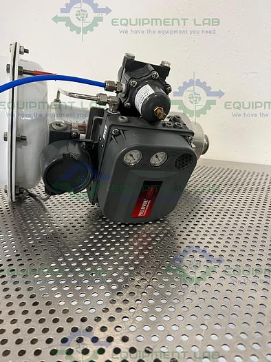 Used Fisher Baumann 84161SA Sanitary Control Valve CV17 w/ Fisher Valve Positioner