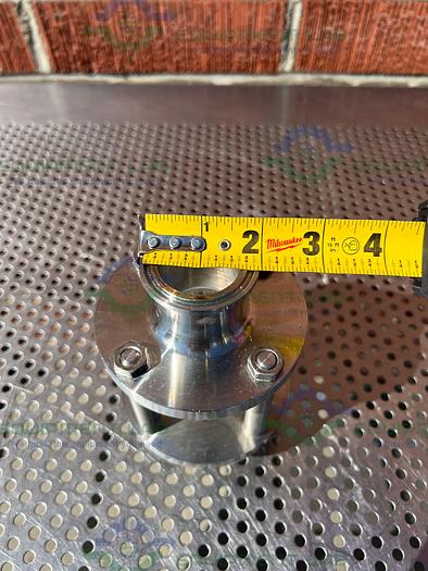 Used Unbranded Single Wall Compact In Line Sight Glass w/ 1 1/2" Sanitary Fitting