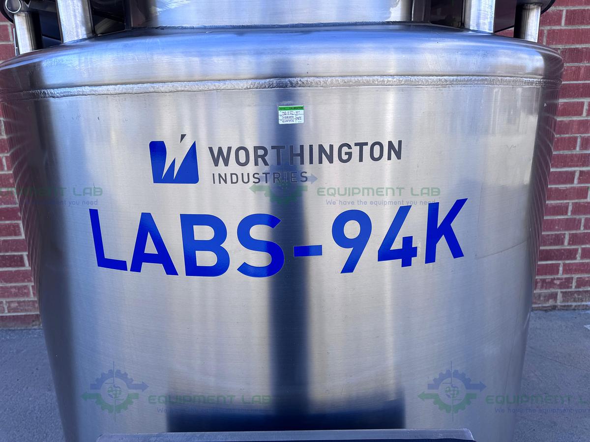 Used Worthington Industries LABS-94K  Liquid Nitrogen Cryogenic Storage Tank
