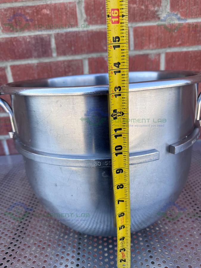 Used Hobart Model 30SST Stainless Steel 30 Qt. Mixer Bowl 30 SST NSF
