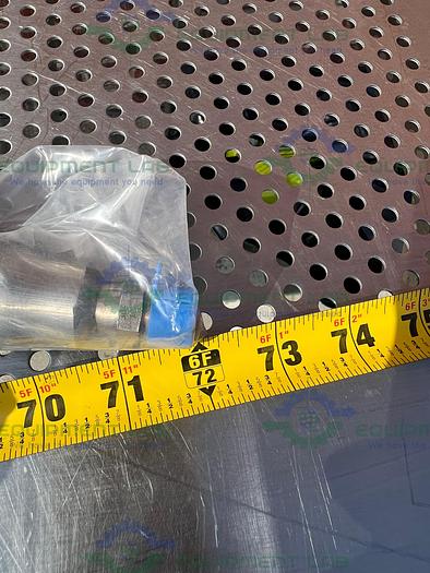 Stainless Steel Flexible Hose 72" w/ 1" Female to 1/2" Male Threaded Fitting