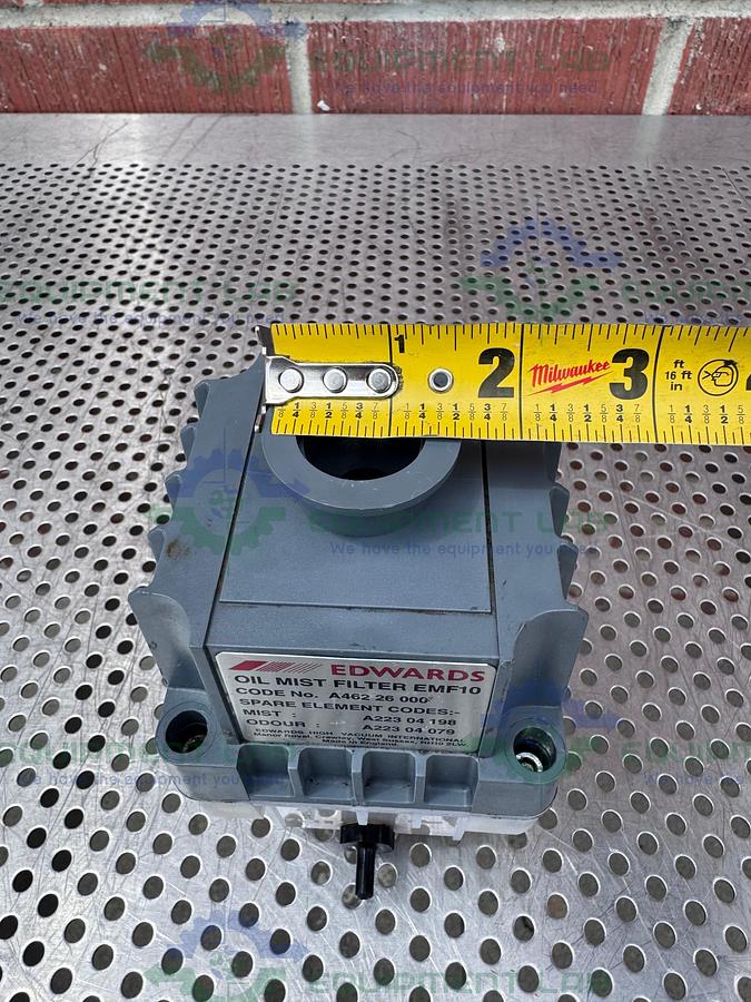 Used Edwards EMF10 Oil Mist Filter Exhaust for Vacuum Pumps
