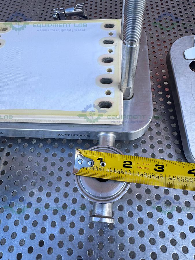 Used Millipore Stainless Steel Pellicon Filter Holder w/ GW Kent Gauge