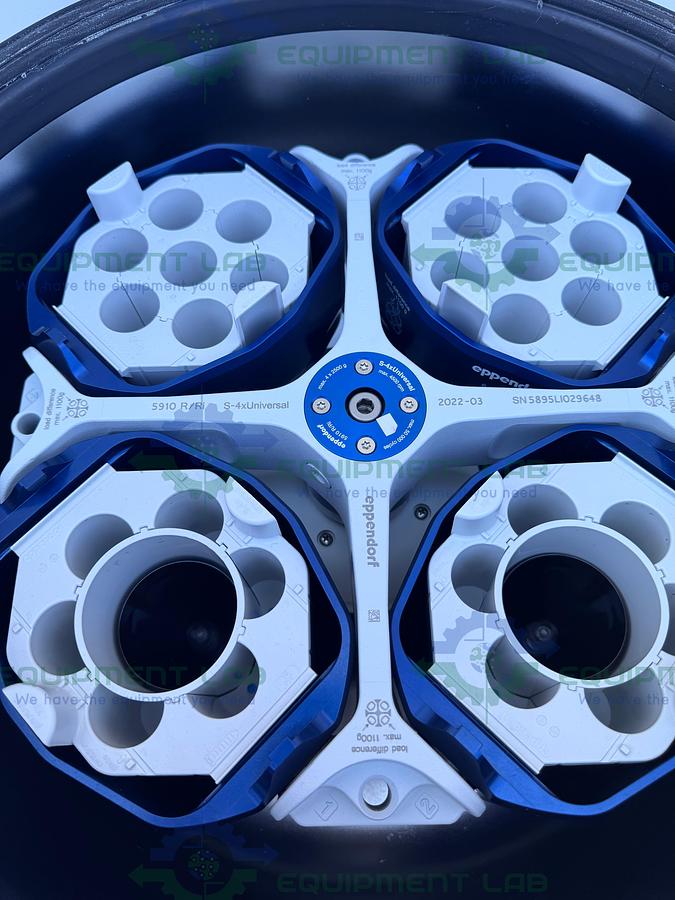 Used Eppendorf 5910Ri Refrigerated Centrifuge w/ S-4X Universal Rotor 4500 RPM