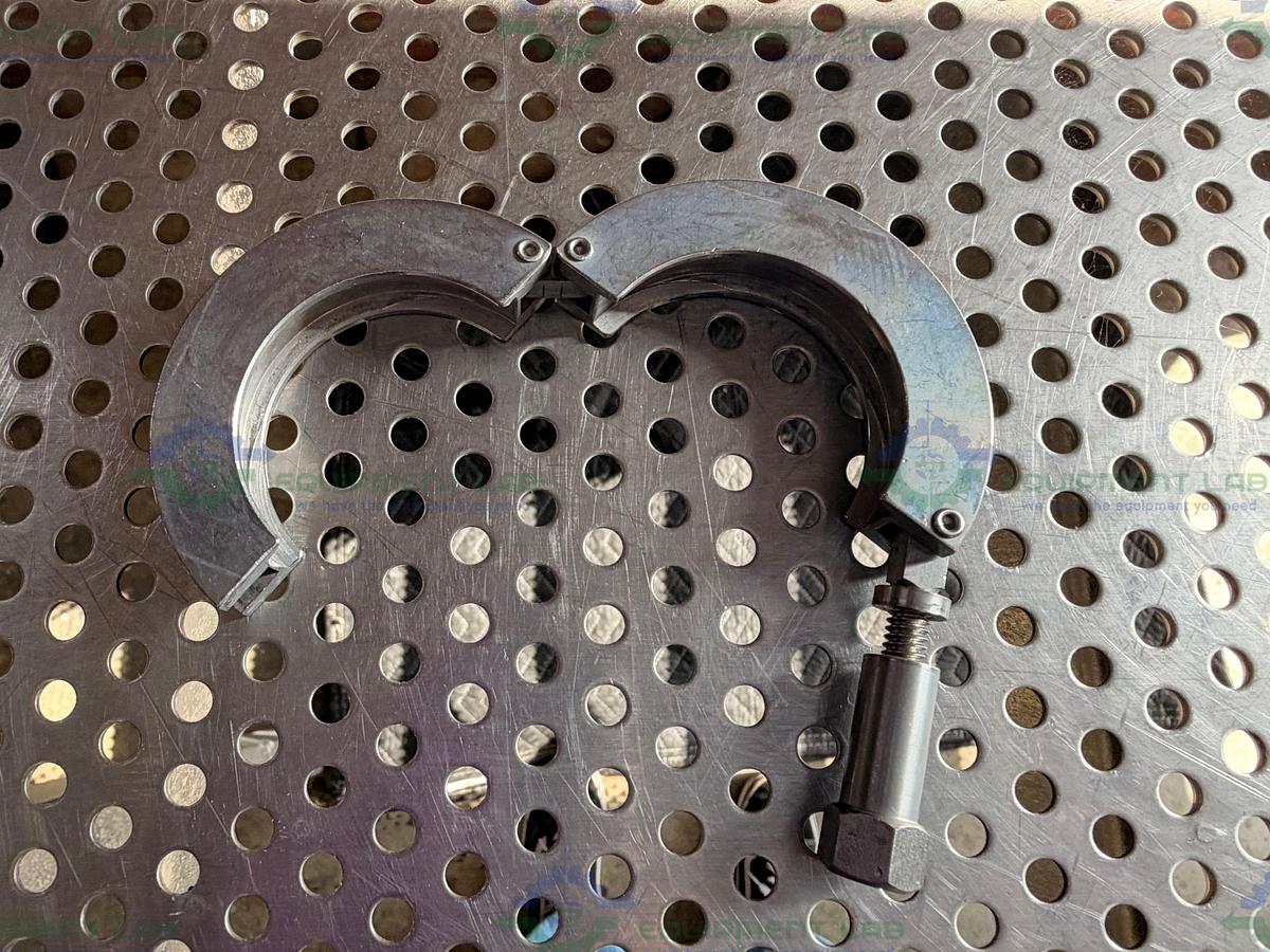 Used Lot of 5 - AN Corp Stainless Steel KF 40 Vacuum Clamp