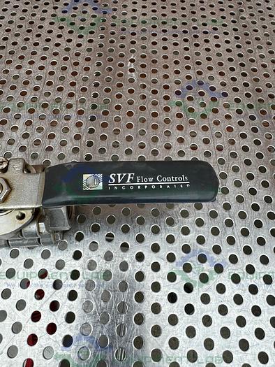 Used SVF -F. C. I. R86666ATSE Compression Ball Valve w/ 1/2" Sanitary Fitting 1500PSI
