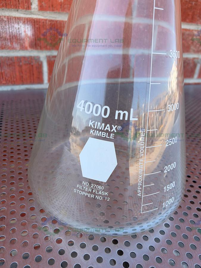 Used United Scientific 27060 4000 mL Erlenmeyer Flask