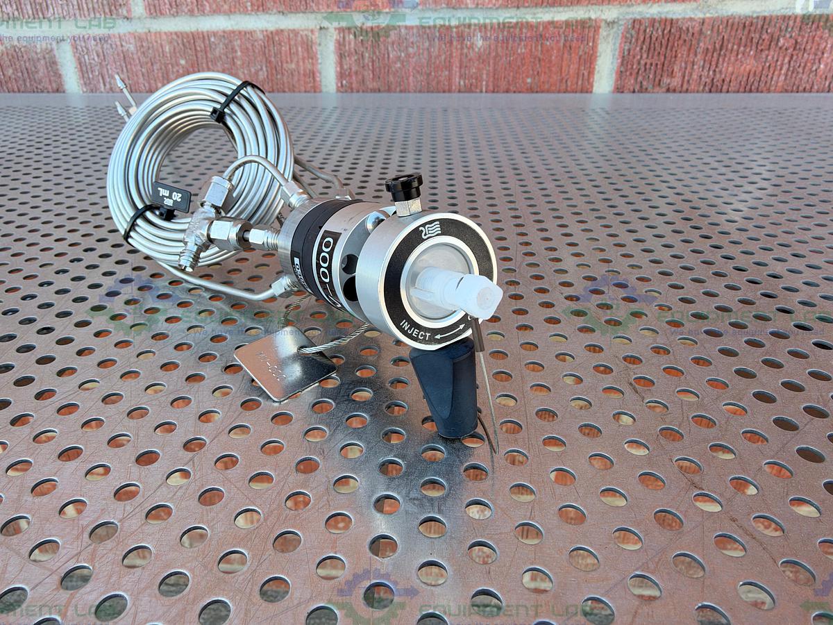 Used Rheodyne 3725i-038 Stainless Steel Front Loading Sample Injection Valve