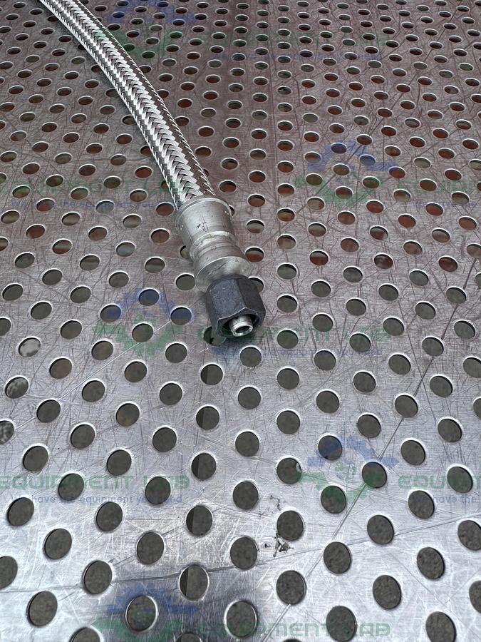 Used Unbranded 36" Stainless Steel Braided Hose w/ 1/2" NPT Fittings