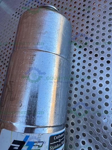 Used Allegheny Bradford 6.2 Liter Stainless Steel Filter Housing 150 PSIG
