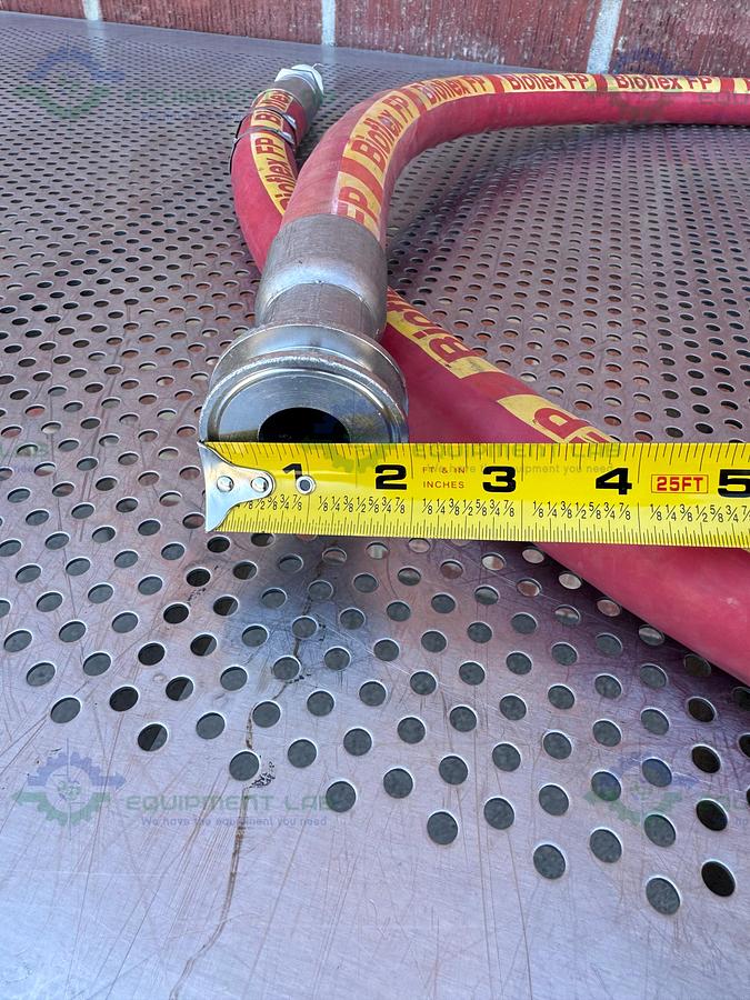 Used BioFlex RC 98" Aflex Hose w/ 1" Sanitary Fitting 1" Sanitary Fitting to NPT