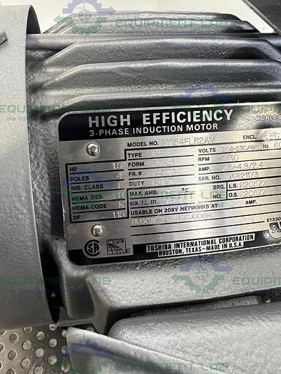 Busch RA 0025-S002-1013 Vacuum Pump 20 CFM w/ Induction Motor 1.5 HP, 3PH