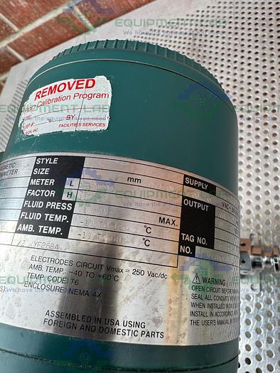 Used Yokogawa Admag AXF 010C Magnetic Flowmeter w/ 1/2" Sanitary Fitting