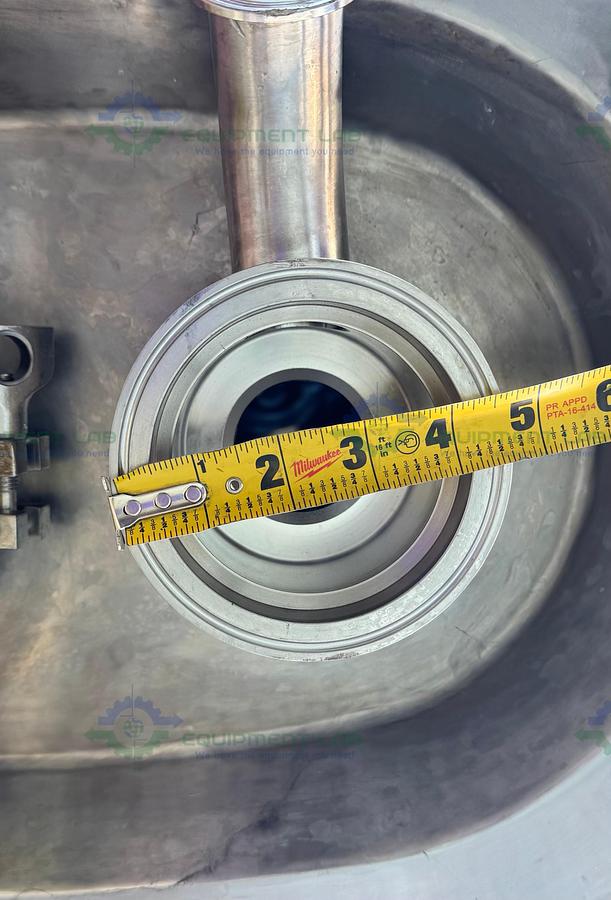 Used Northland 450 L  Jacketed Reactor FV/ 50 PSI  w/ Dual Mixer 3/4 HP, 1/3 HP, VFD