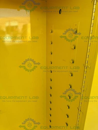 Used JustRite 45 Gallon Flammable Liquid Storage Cabinet w/ Soft Close Doors, Key