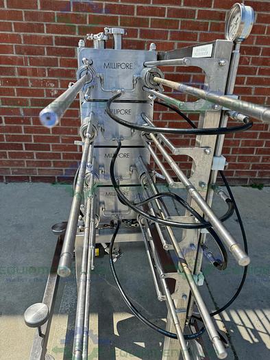 Used Millipore  Stainless Steel Pellicon 2 Cassette Filter Holder Stack of 8