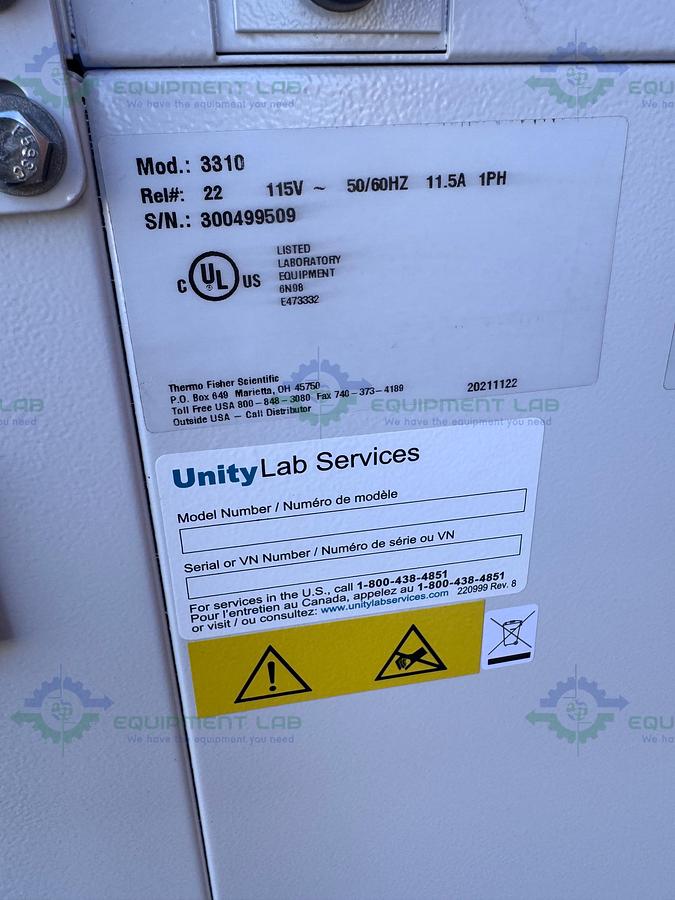 Used Thermo Forma 3310 Steri-Cult Double Stack CO2 Incubator, 11 cu. ft, 50°C MFG 21