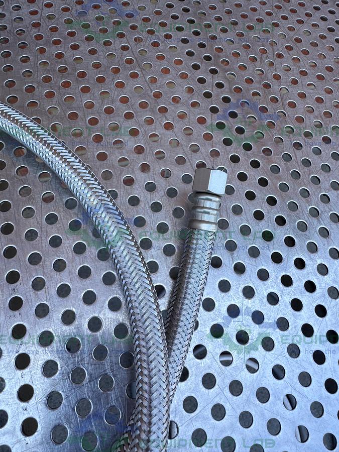 Used Unbranded 60" Stainless Steel Braided Hose w/ 1/2" NPT Fittings