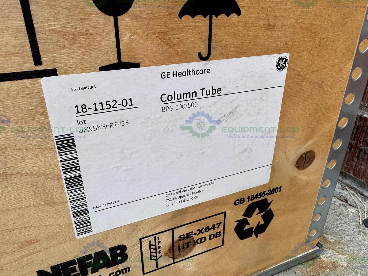 Used Cytiva BPG / Schott 200/500 Glass Chromatography Column 16 L