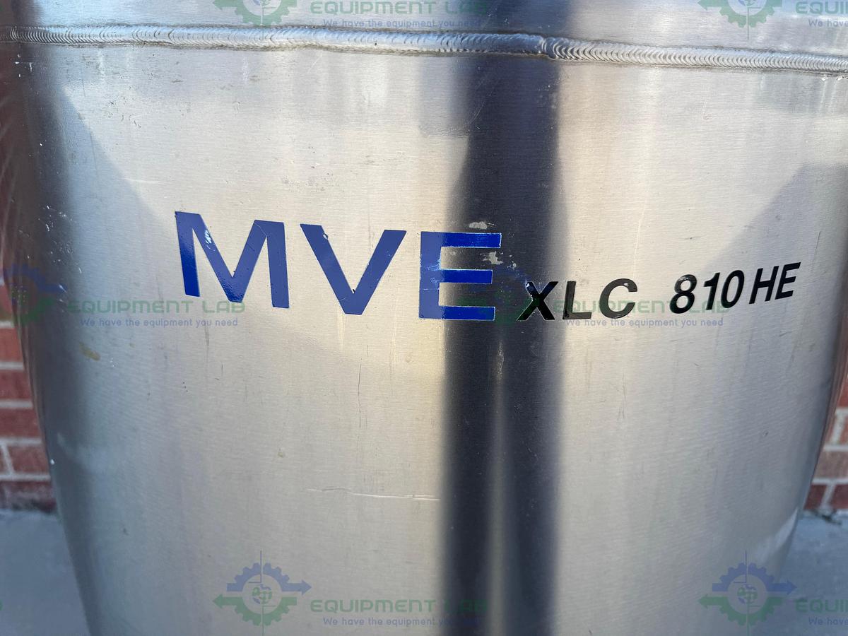 Used CHART MVE XLC 810 HE-F Liquid Nitrogen Cryogenic Storage Tank w/ TEC 3000