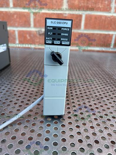 Used Allen Bradley  SLC 500 1746-P1 Processor Unit w/ 1747-L532, 1746-NT4 Modules